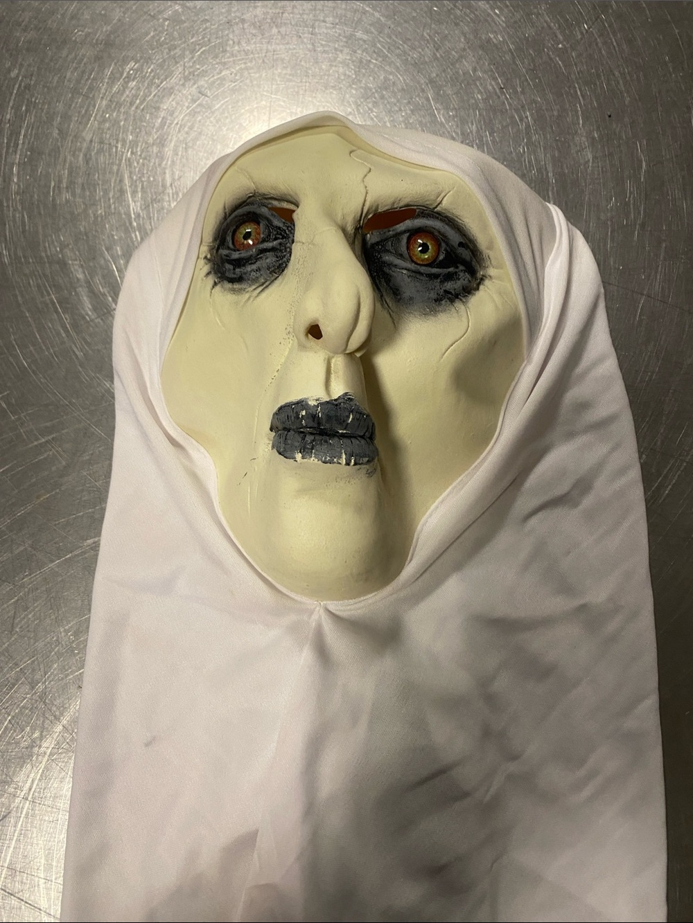 Creepy Adult Nun face mask in White Brand New